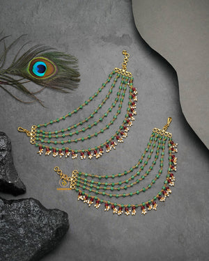 Gujarati bridal kanser traditional wedding hair jewellery