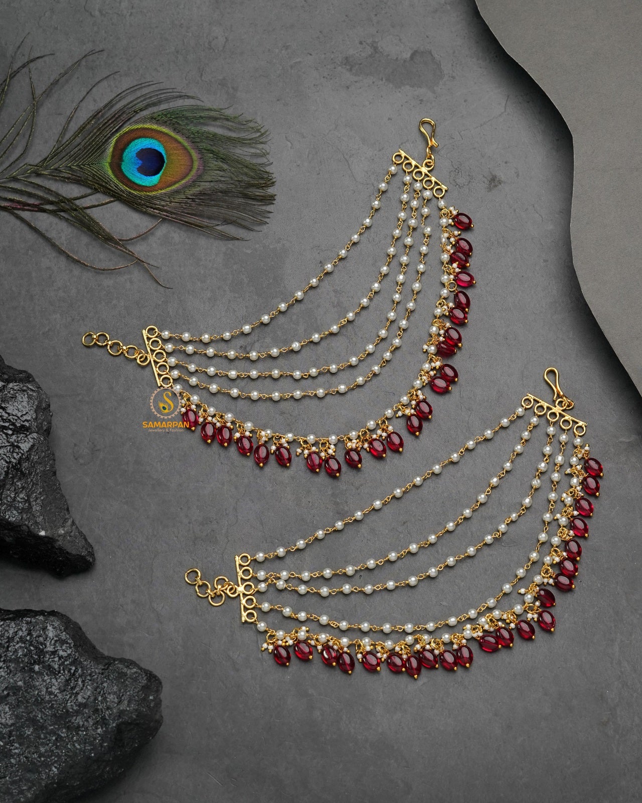 Kanser jewellery for braid and bun traditional hair accessory