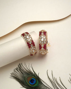 Festive statement polki bangles set kangan