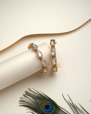 Statement polki stone bangles kangan jewellery