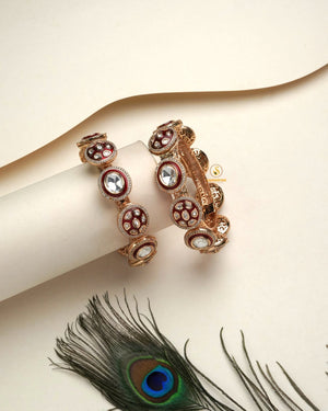 Statement polki stone bangles kangan jewellery