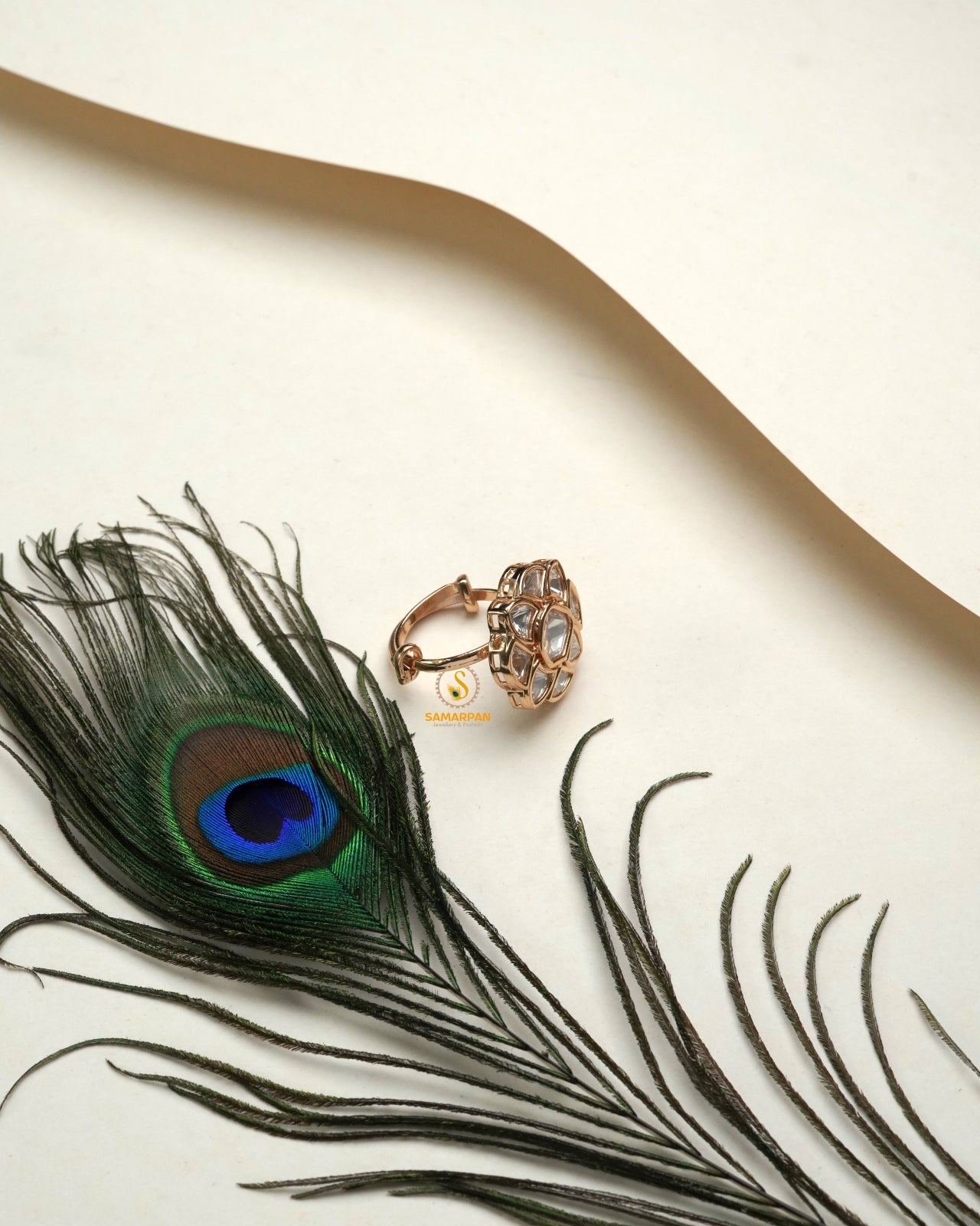 Fine Celebration Polki Moissanite Ring with refined occasion shine and heritage-inspired sparkle