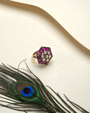 Graceful diamond collection ring with soft refined shine