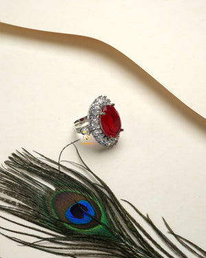 Delicate diamond collection ring with feminine lightweight elegance