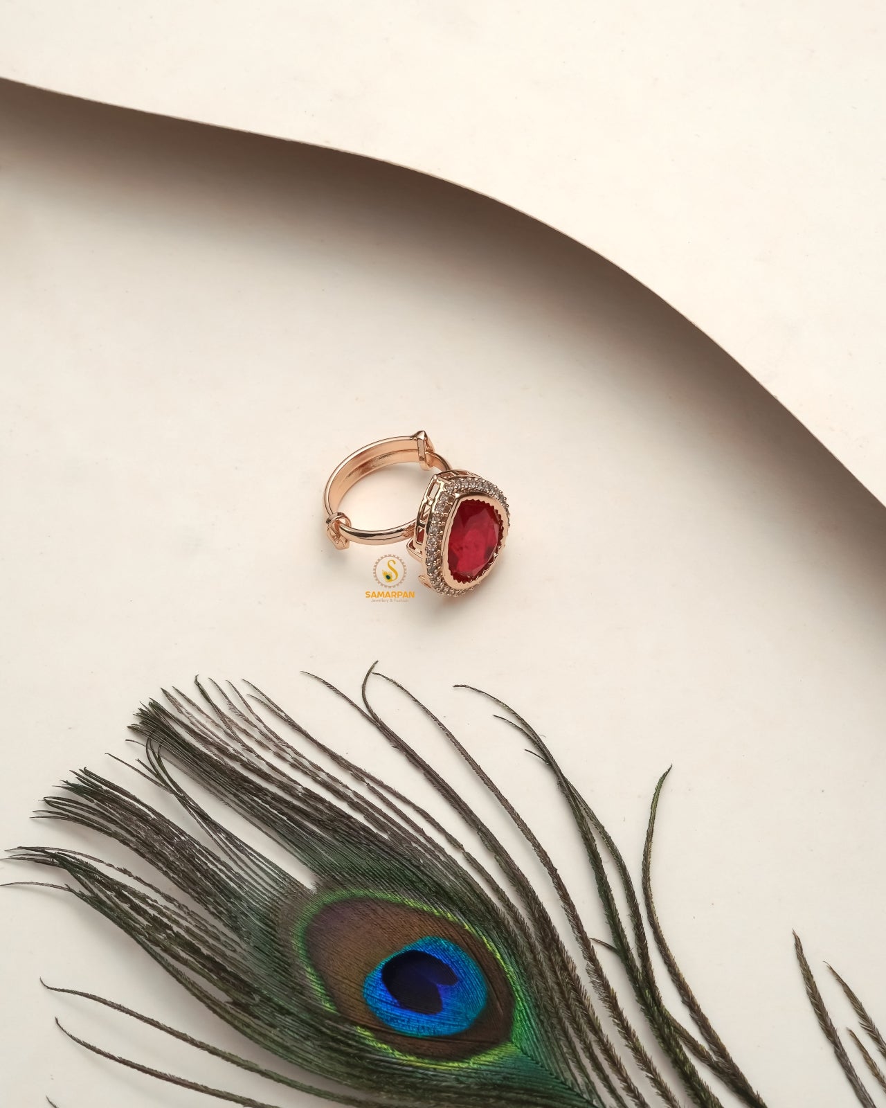 Grand Celebration Moissanite Polki Ring styled for big gatherings and elegant Indianwear