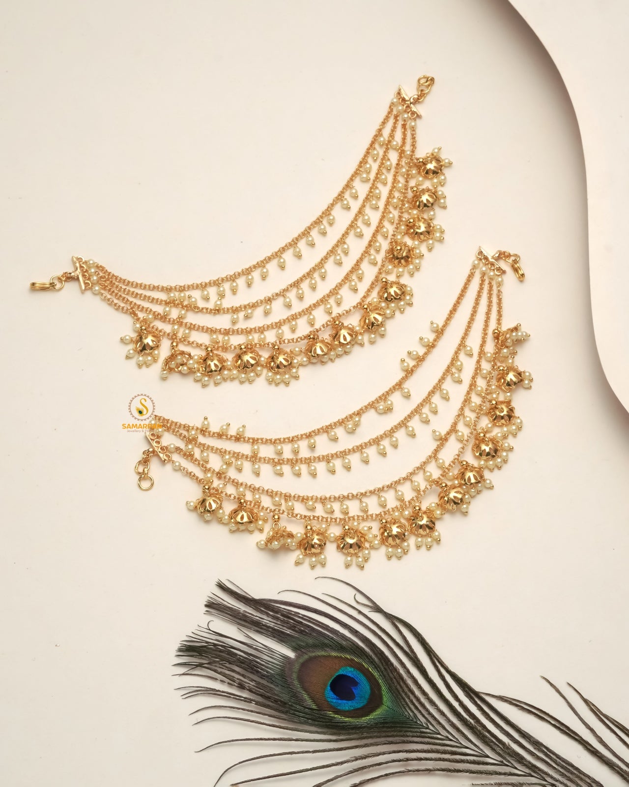 Kanser jewellery for navratri garba festive hair ornament