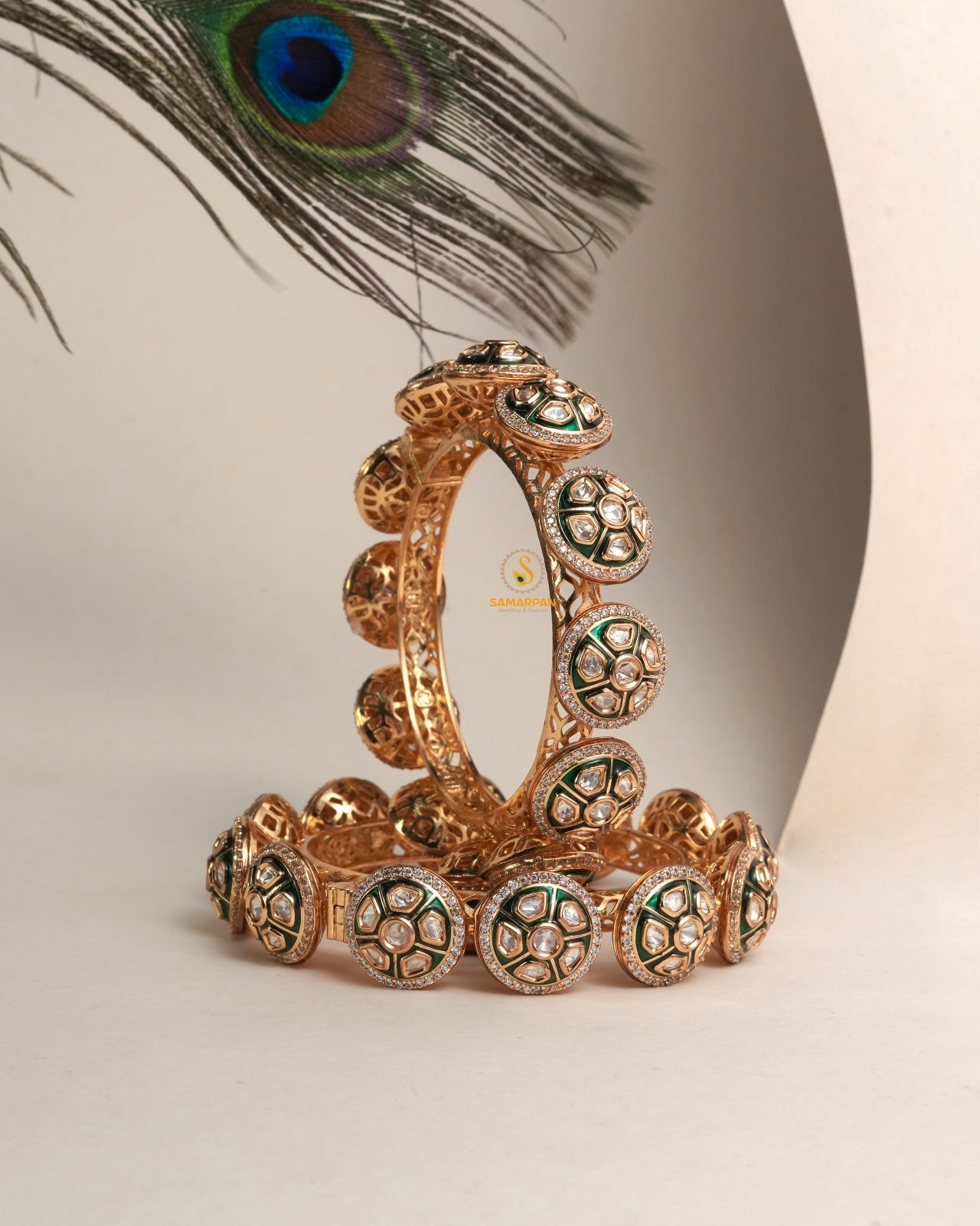 Luxury collector polki bangles and traditional kangan set with premium craftsmanship for bridal occasions